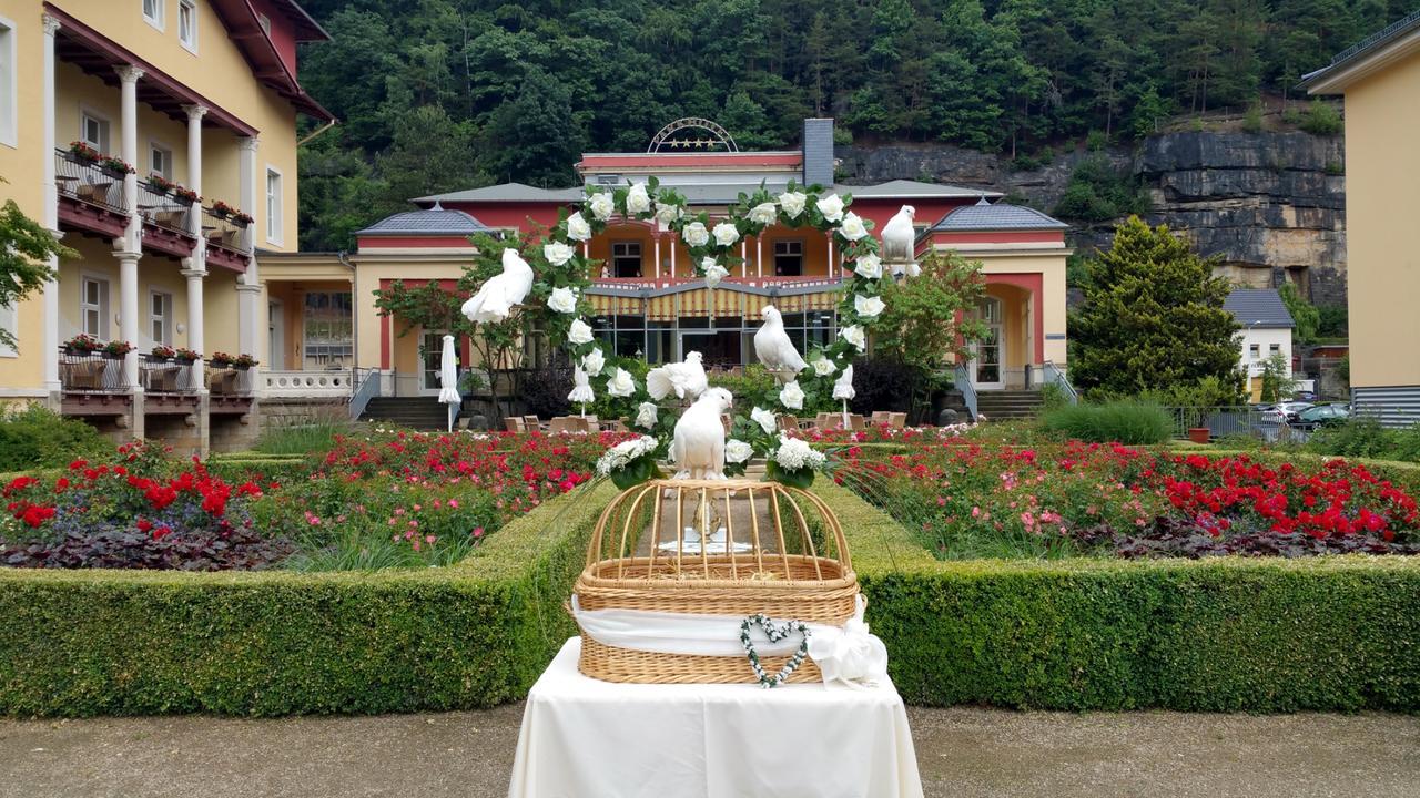 Parkhotel Bad Schandau Mit Spa Екстериор снимка